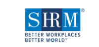 A shrm logo that says better workplace, better world.